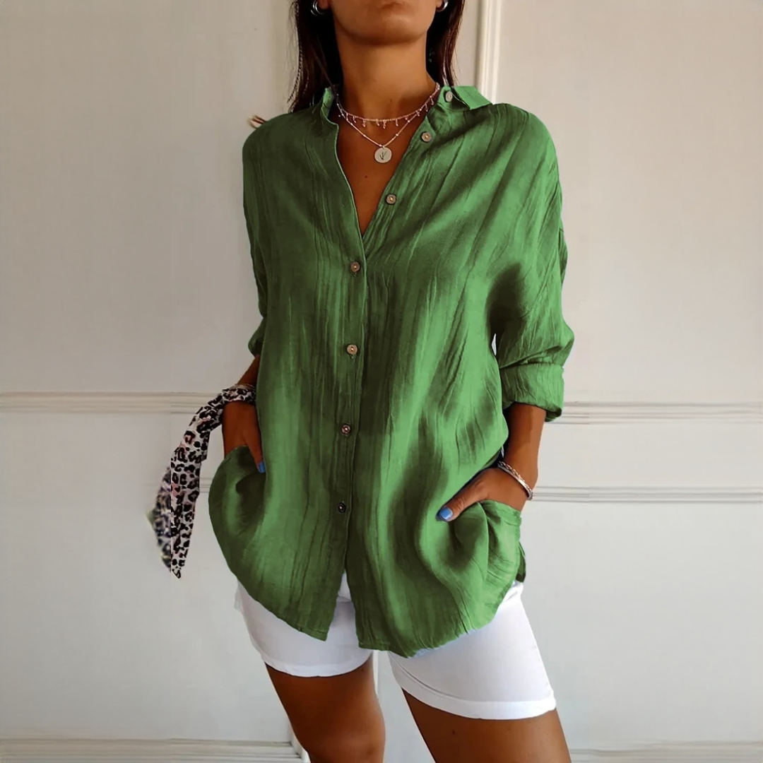 Xaelle - Elegante Bluse mit Knopfleiste
