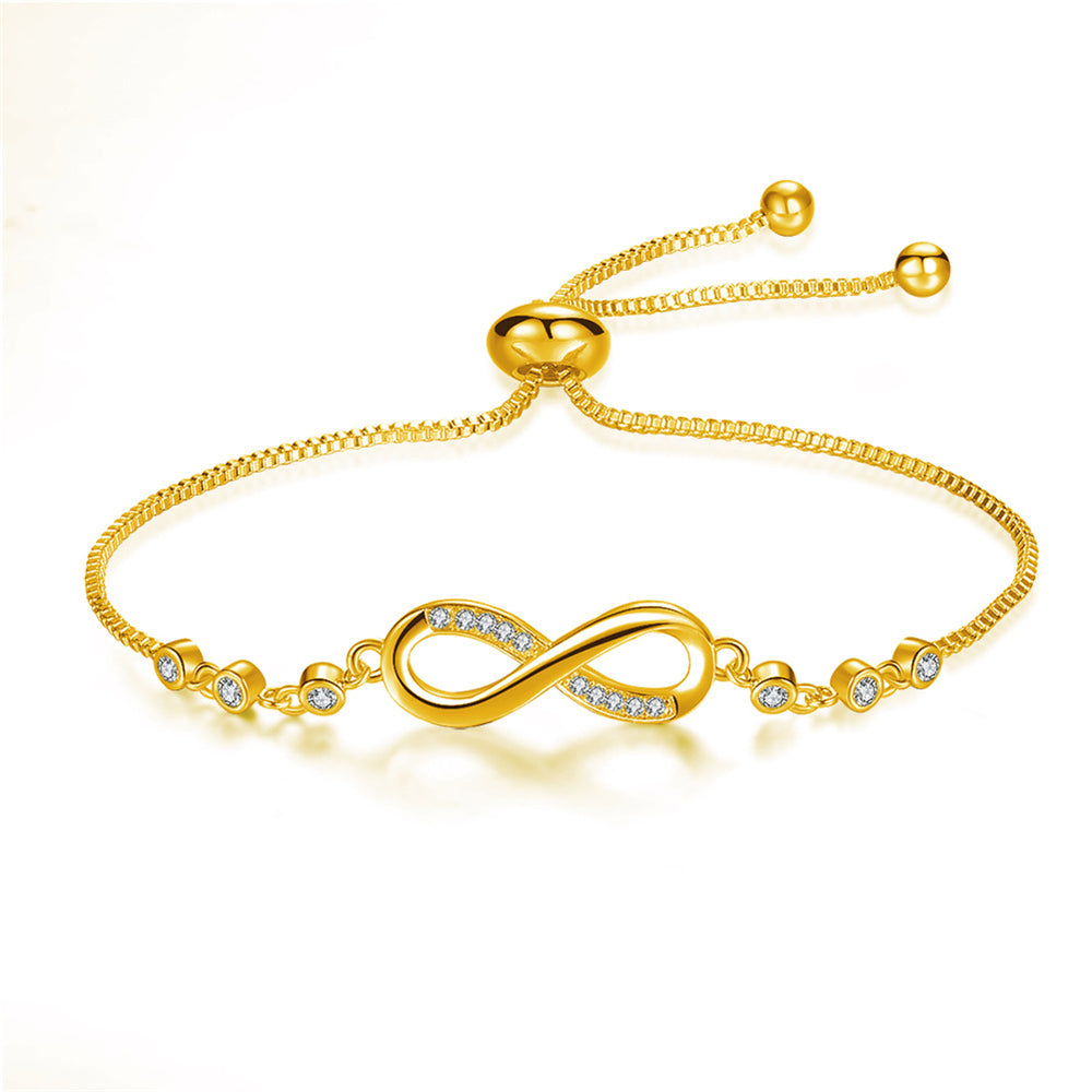 Megan – Verstellbares unendliches Silberarmband