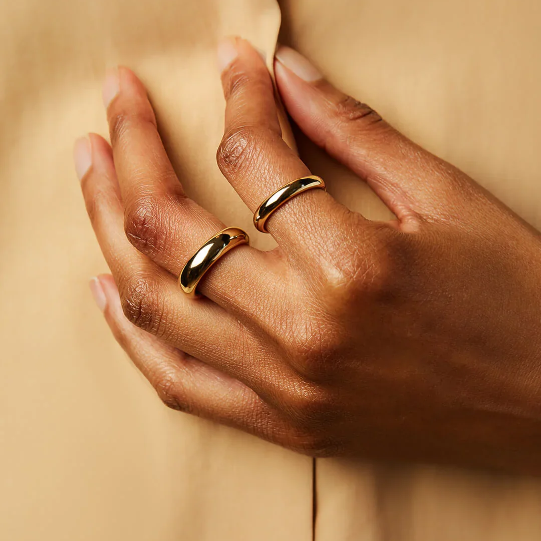 Eloane – Goldener Edelstahlring