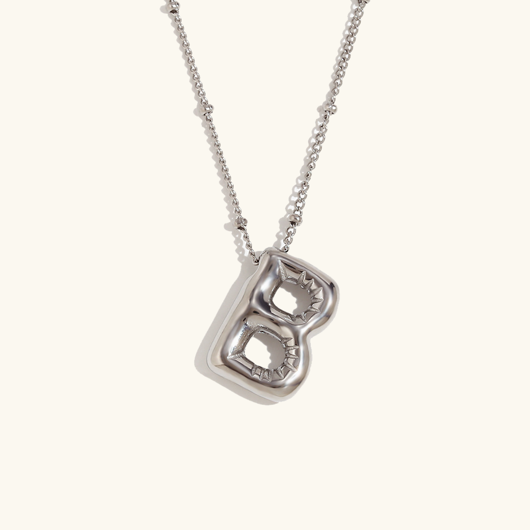 Goldenes Initialen-Halsband Balloon
