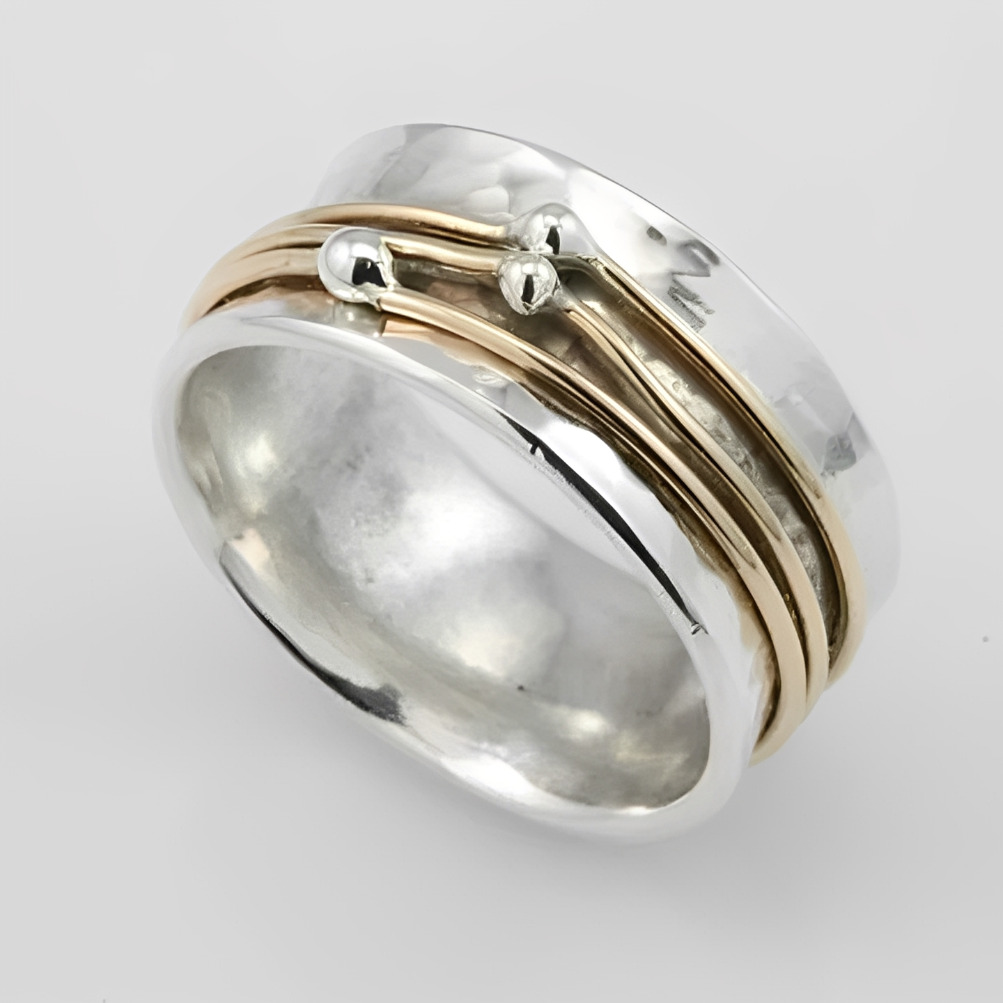 Alix – Retro-Stil Silber- und Goldring