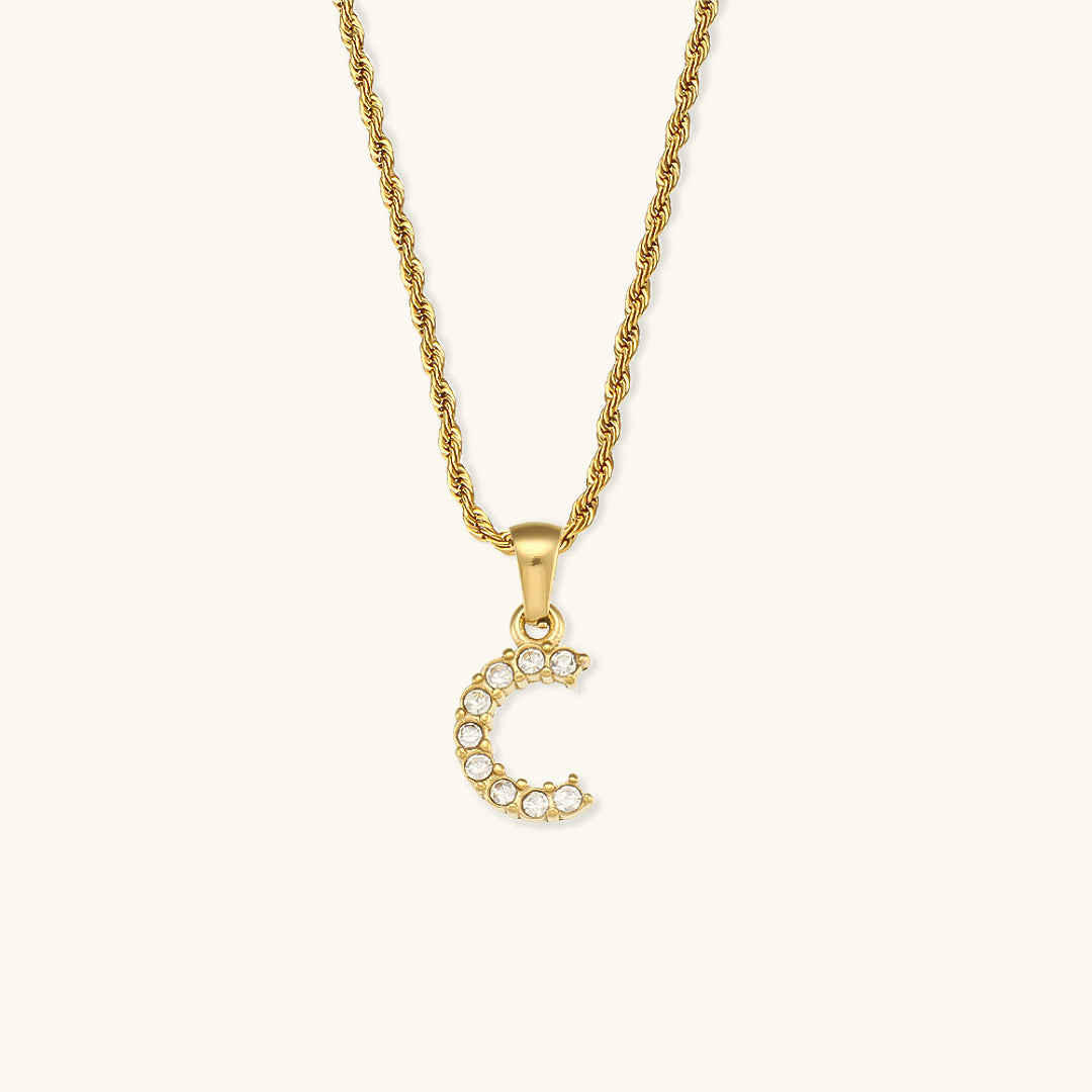 Maeve - Diamantkette mit Initialen