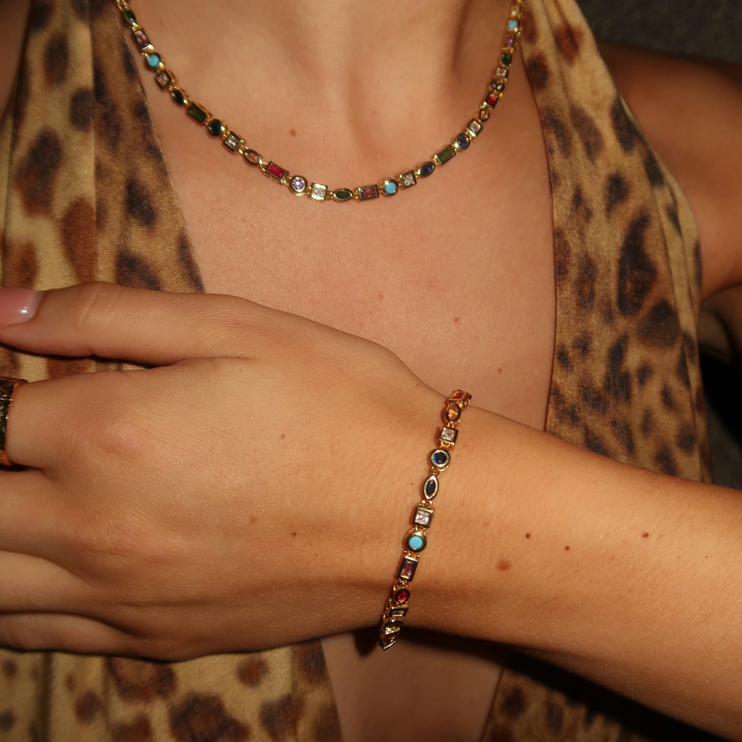 Nozomi – Bunte Kristallarmband