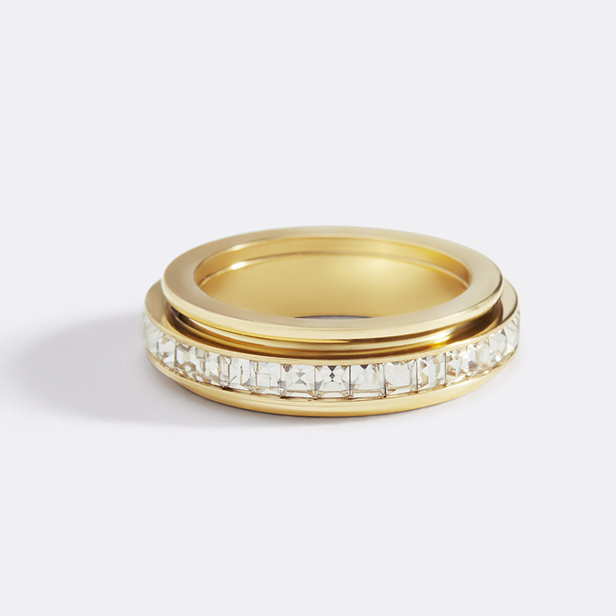 Alessia – Fidget-Ring mit Kristallakzent
