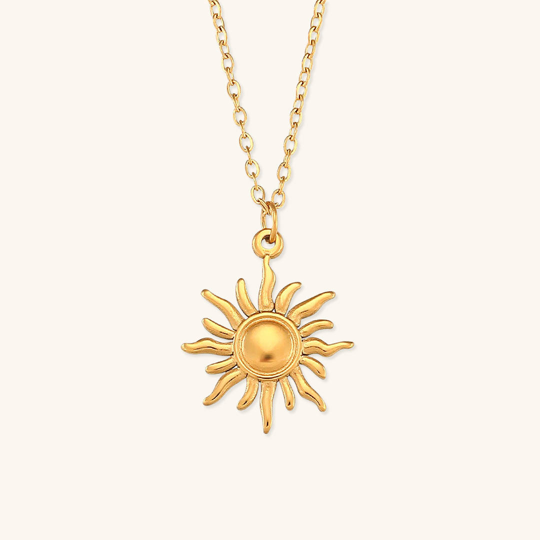 Eliora - Goldene Sonnenscheinhalskette
