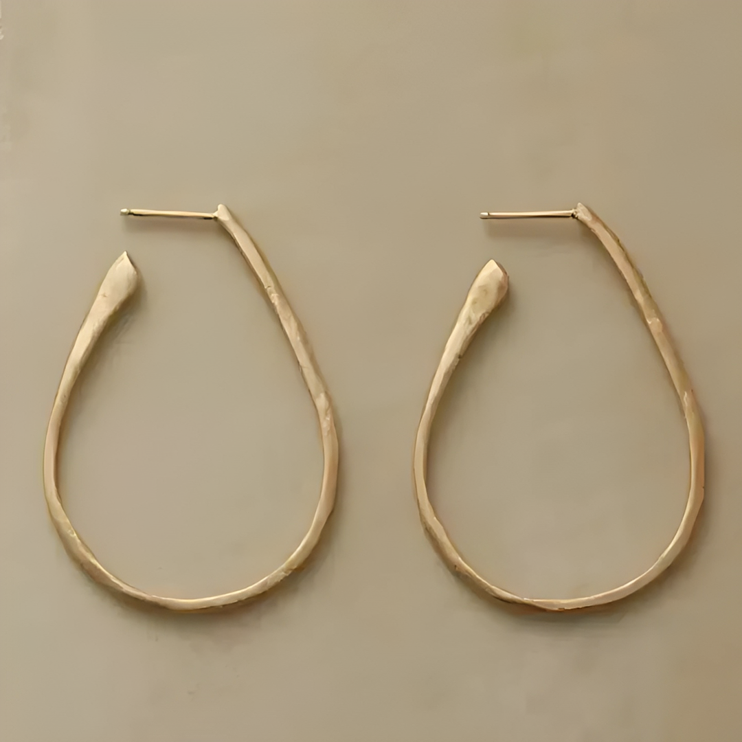 Livia – Elegante Vintage-Goldohrringe