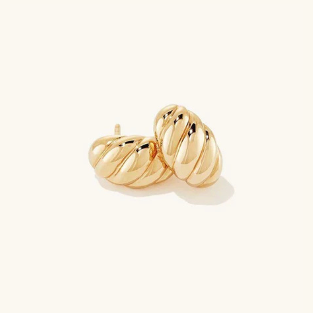 Ellie – Croissant-Ohrringe aus Gold