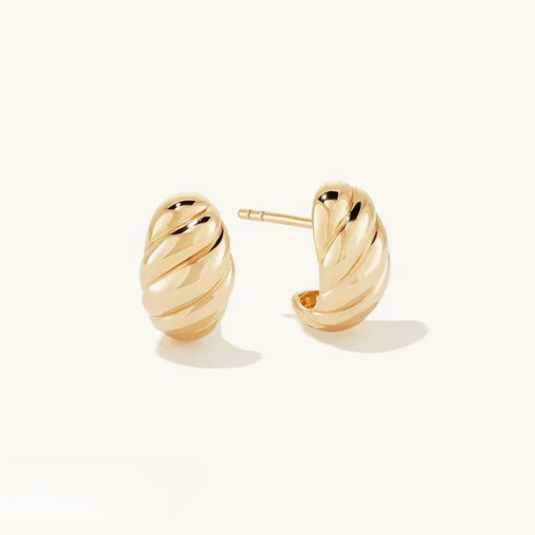 Ellie – Croissant-Ohrringe aus Gold
