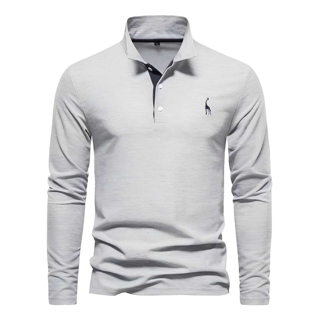 Antoine - Langärmeliges Herren-Poloshirt für den Alltag