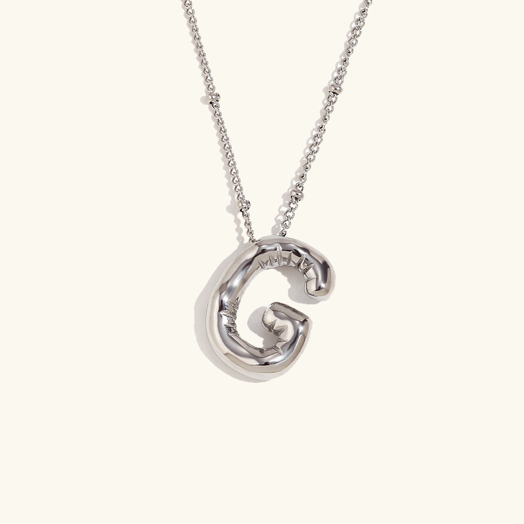Goldenes Initialen-Halsband Balloon