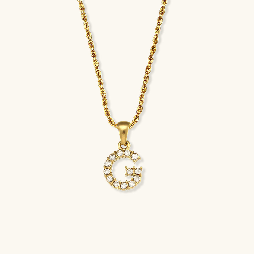 Maeve - Diamantkette mit Initialen