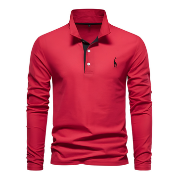 Antoine - Langärmeliges Herren-Poloshirt für den Alltag