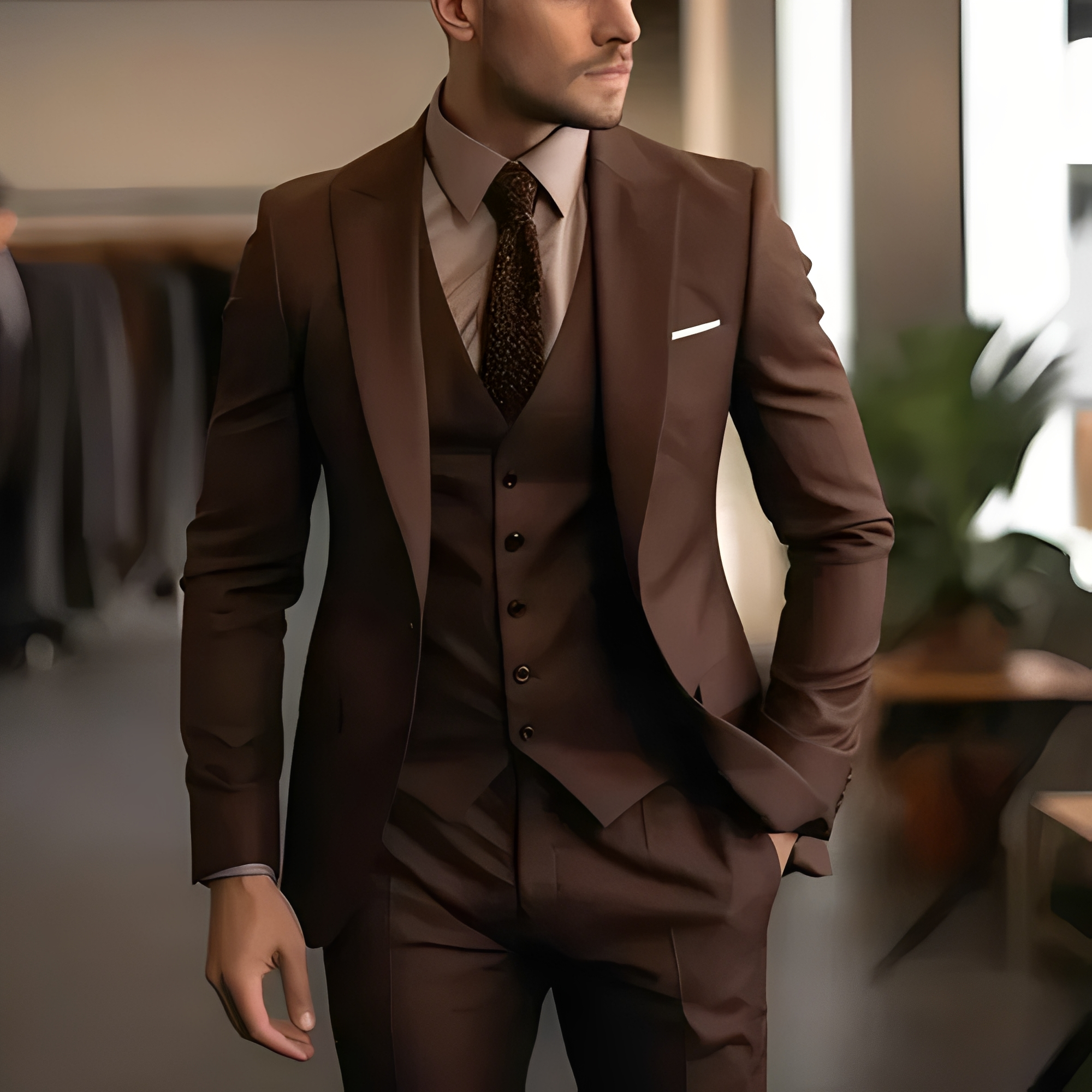 Abenner - Eleganter dreiteiliger Anzug