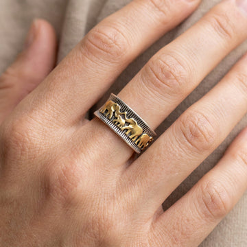 Eli – Vintage goldener Elefantenring