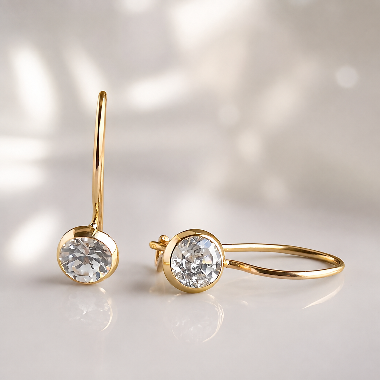 Iris – Vintage-Ohrringe mit Kristallen