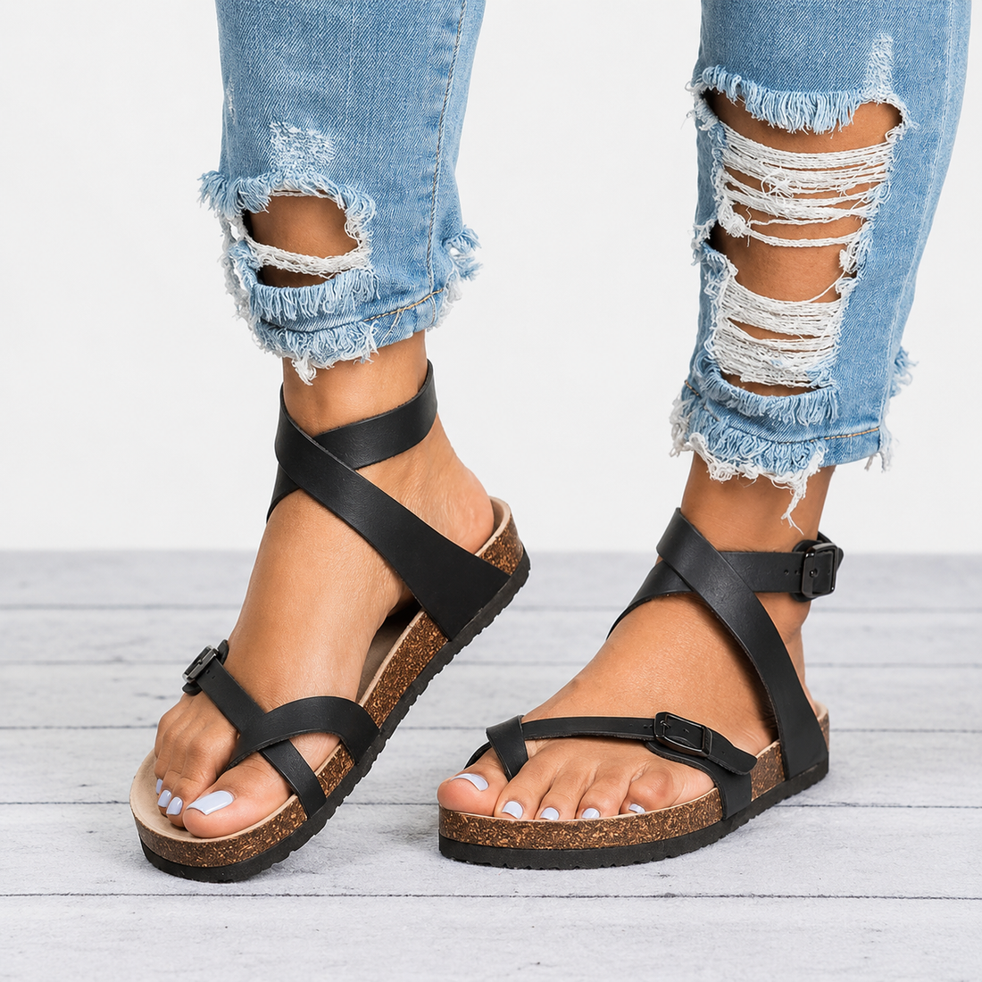 Danna - Retro-Damensandalen