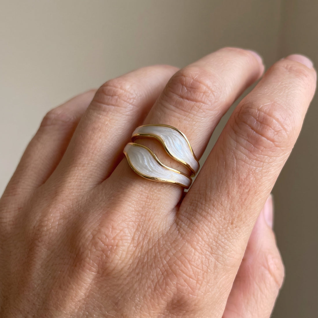Niana – Vintage-Ring aus Weißgold