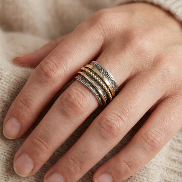 Cherilyn – Antiker Vintage-Ring aus Gold und Silber