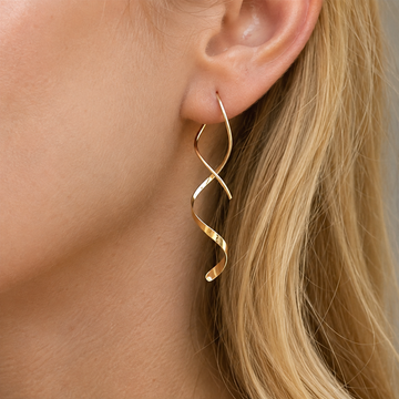 Mel – Spiralohrringe aus Gold