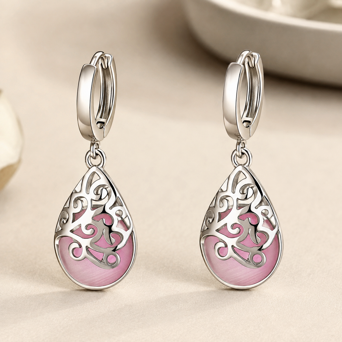 Selene – Lebensbaum Ohrringe aus 925er Sterlingsilber