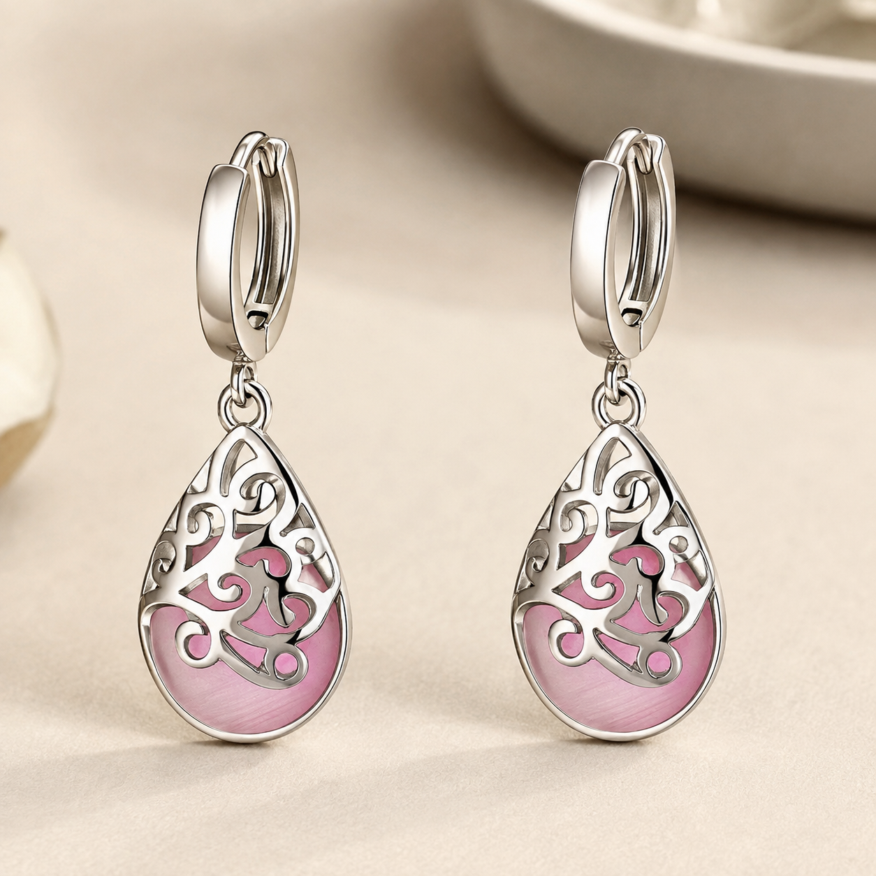 Selene – Lebensbaum Ohrringe aus 925er Sterlingsilber