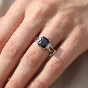 Ravenna – Vintage-Ring mit glänzendem Onyx