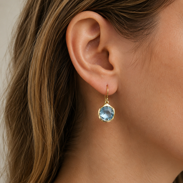 Azura – Vintage-Ohrringe mit blauen Kristallen