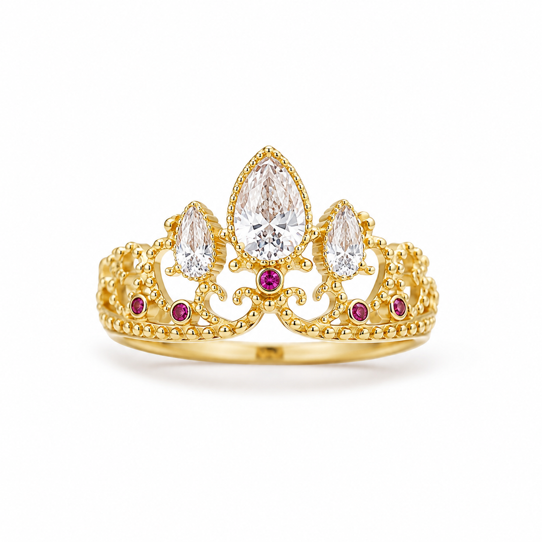 Krone Rapunzel Ring - Der goldene Krone Ring von Rapunzel
