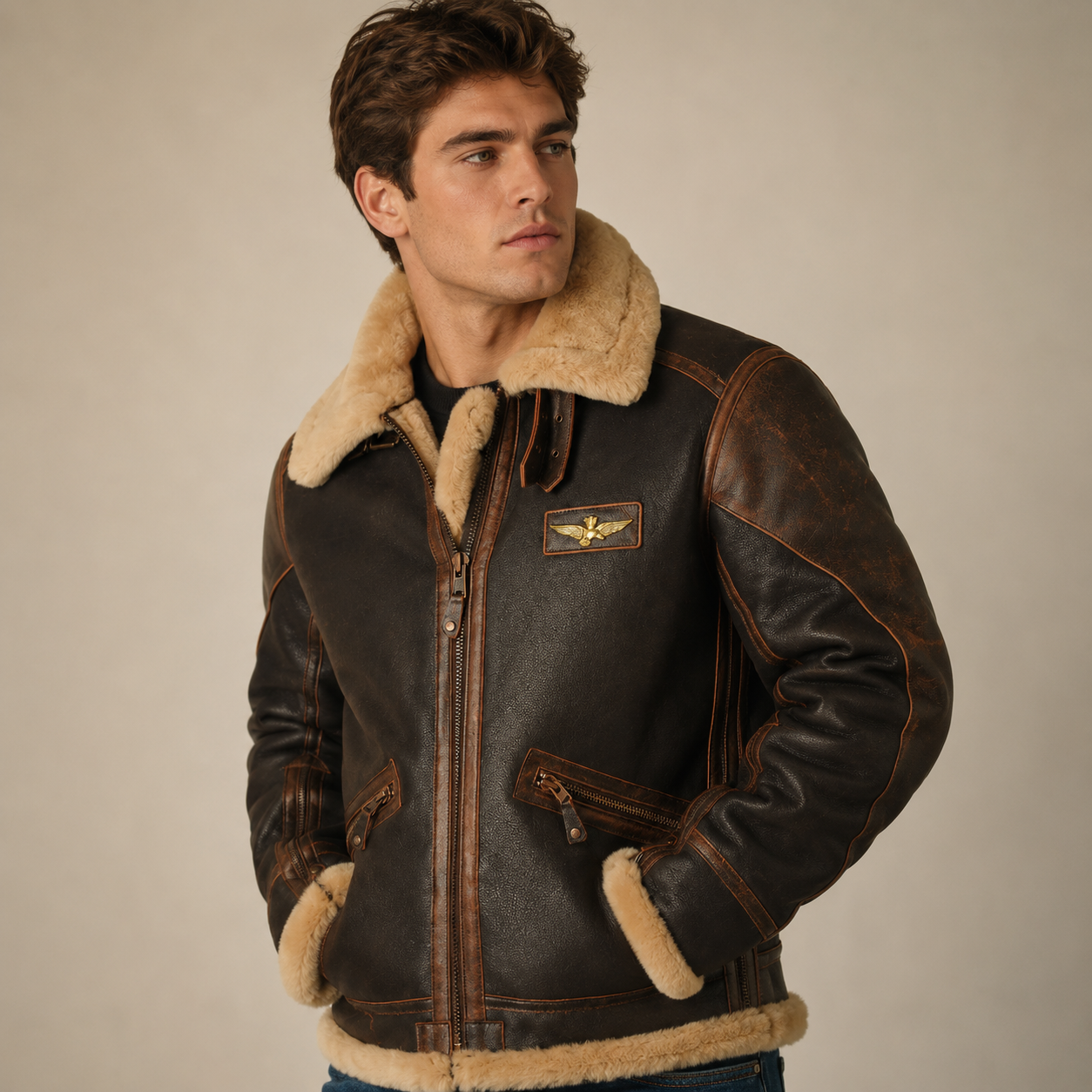 William - Klassische, dicke und warme Jacke für Herren