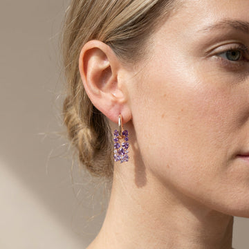Joshi – Elegante lila Ohrringe
