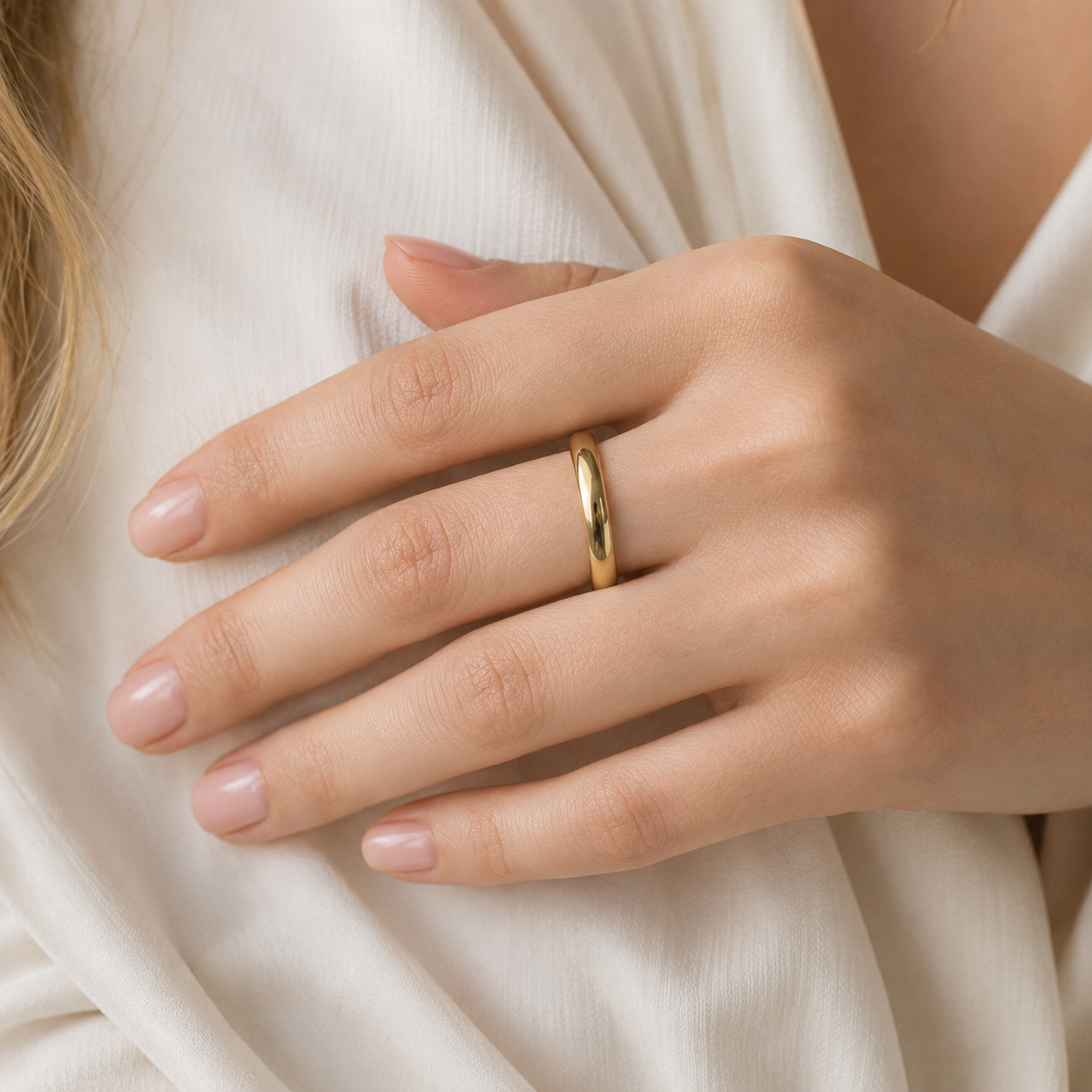 Eloane – Goldener Edelstahlring
