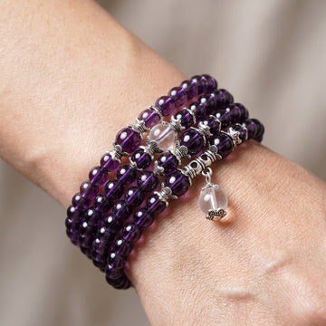 Mia – Spirituelles Armband und Halskette aus Amethyst