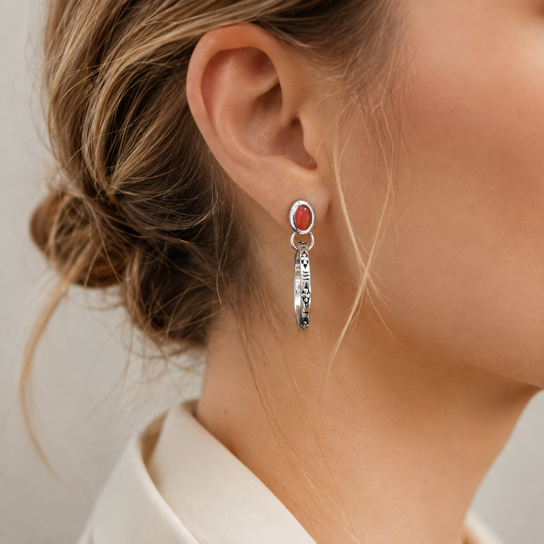 Issa – Vintage Boho-Ohrringe mit Onyx