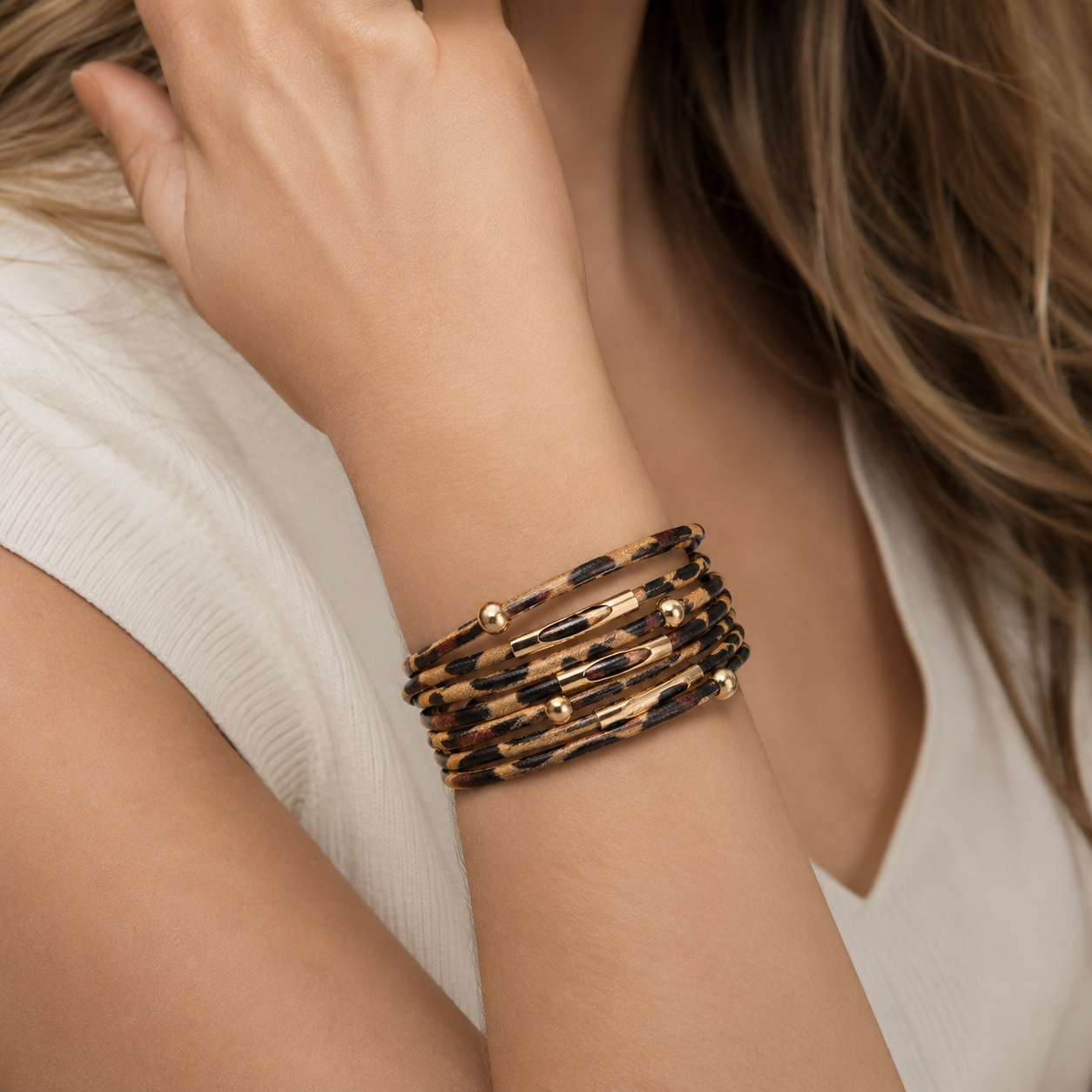 Margaux – Raffiniertes Leopardenarmband