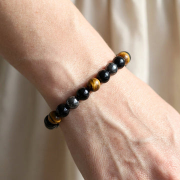 Kiarra – Dreifachschutz-Armband aus Natursteinen
