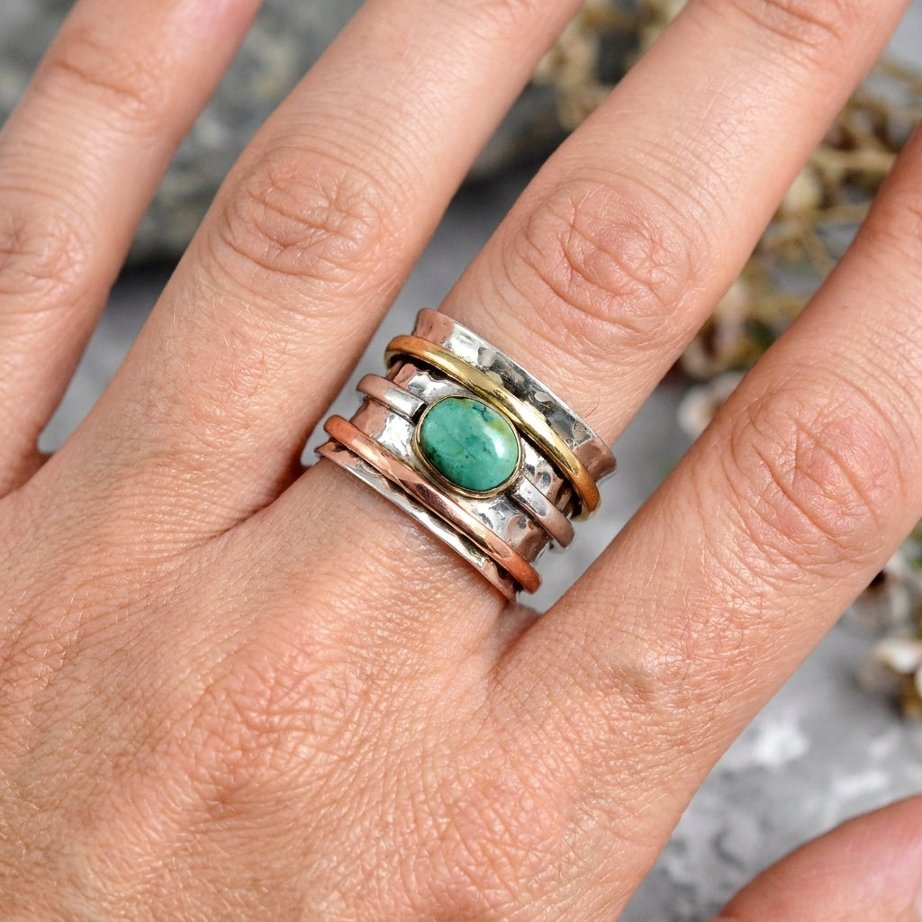 Maloi – Vintage Ring in Türkis