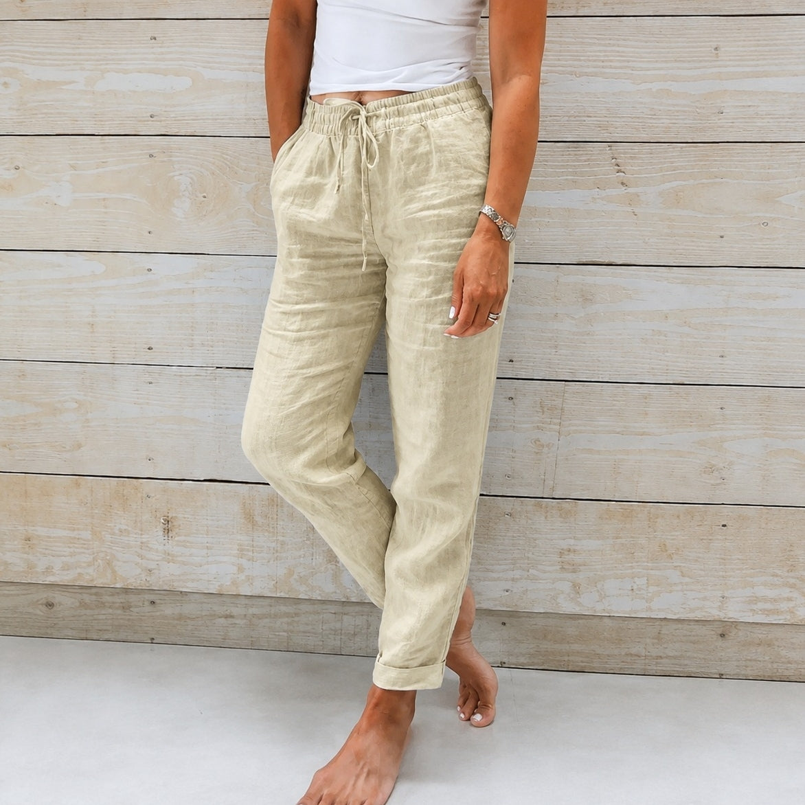 Stacy - Bequeme Damenhose aus leichtem Stoff