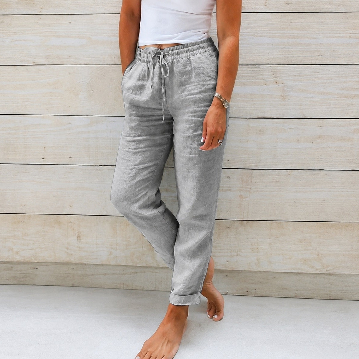 Stacy - Bequeme Damenhose aus leichtem Stoff