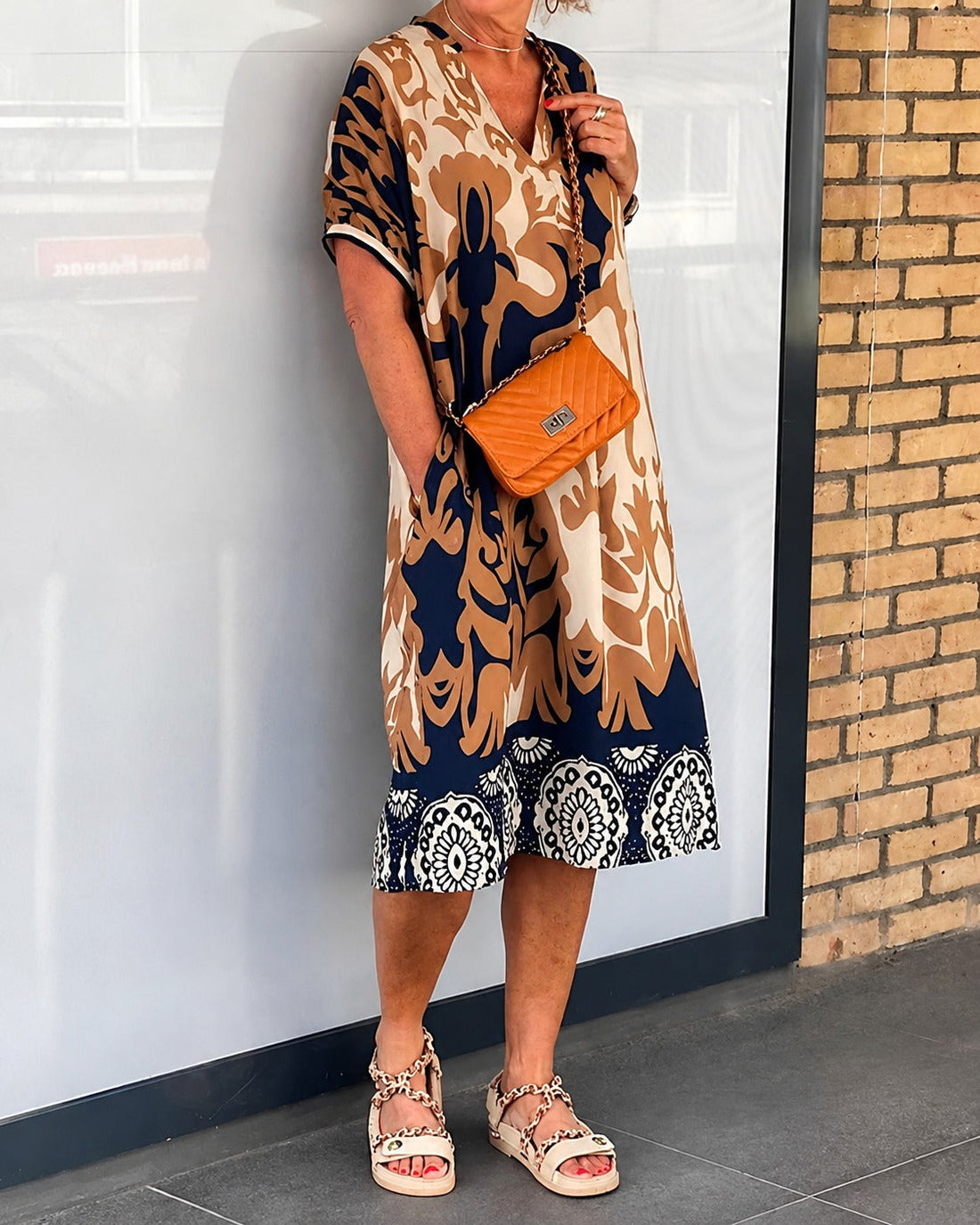Yaseen - Kleid mit verziertem Muster