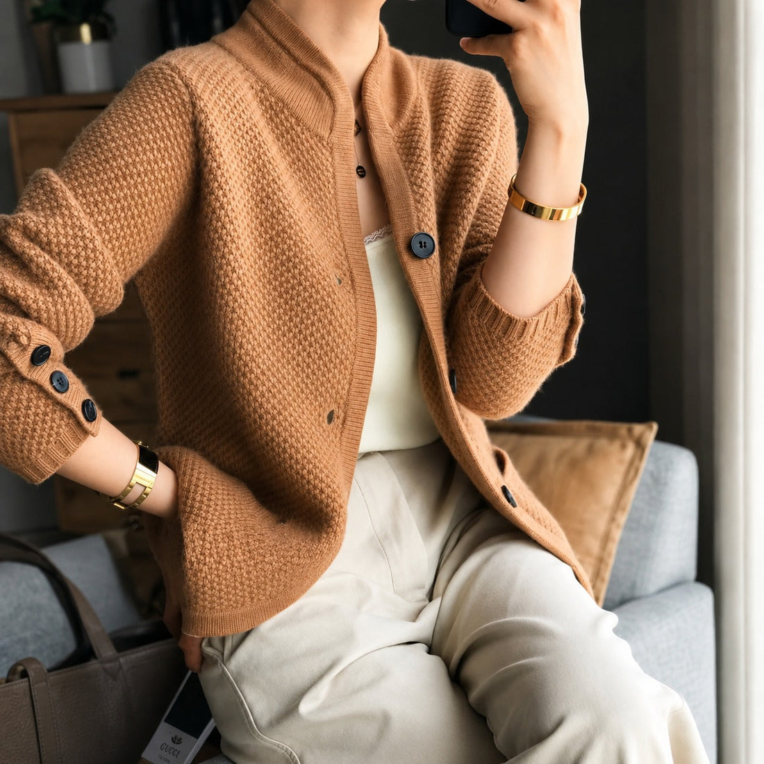 Edda - Gemütlicher Cardigan mit Knöpfen