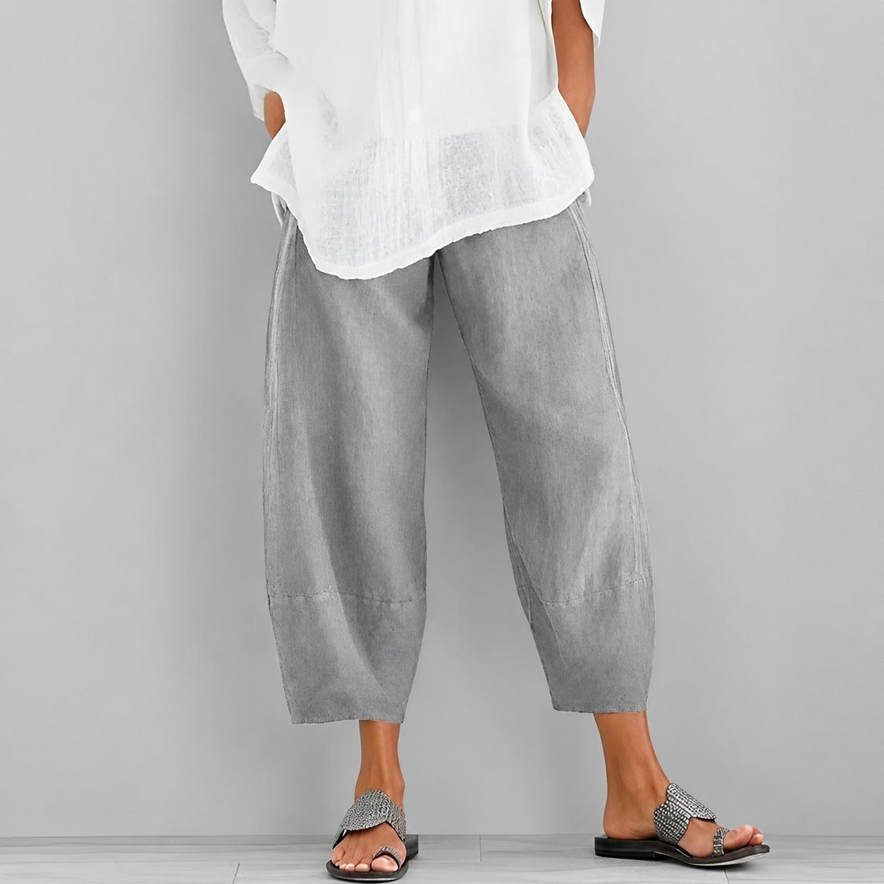 Alethea - Bequeme, locker geschnittene Sommerhose