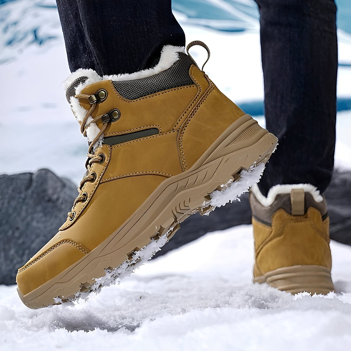 Franklin - Männliche Winterstiefel für draußen, warm