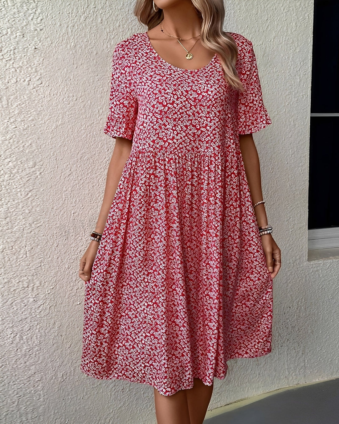 Michaela - Midikleid mit Blumenmustern