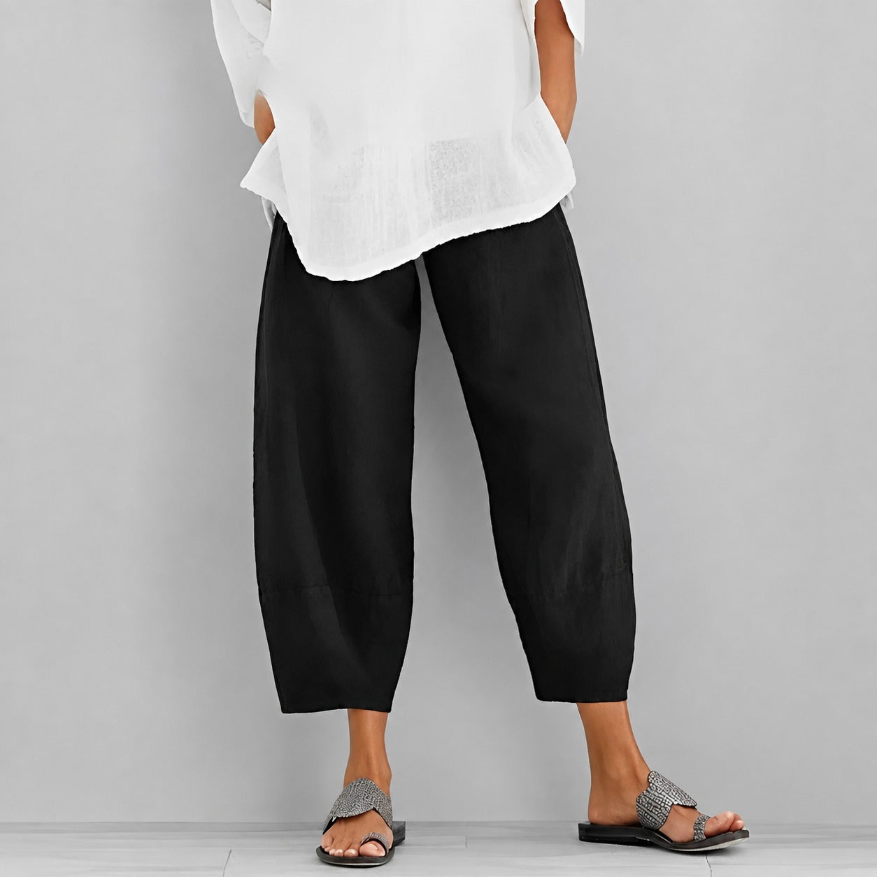 Alethea - Bequeme, locker geschnittene Sommerhose