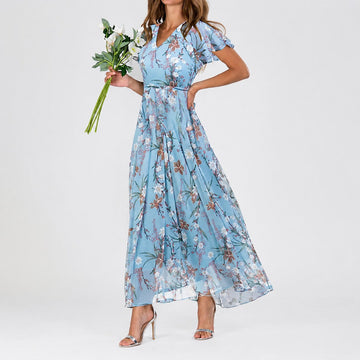 Lea - Ein vielseitiges Blumen-Midikleid für jede Gelegenheit