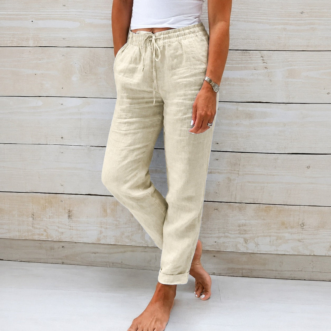 Dyan - Damenhose mit Zugband für einen lässigen Stil