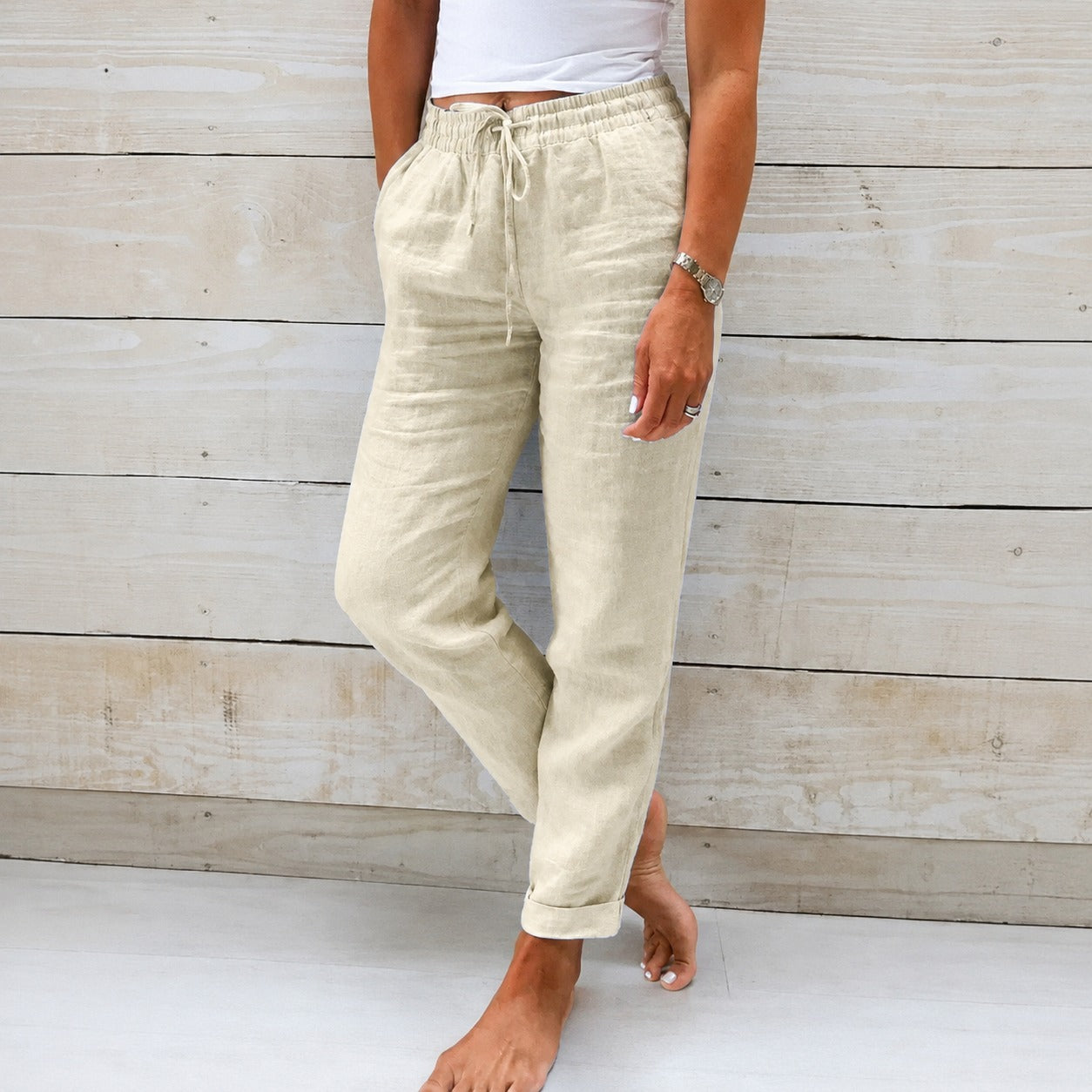 Dyan - Damenhose mit Zugband für einen lässigen Stil