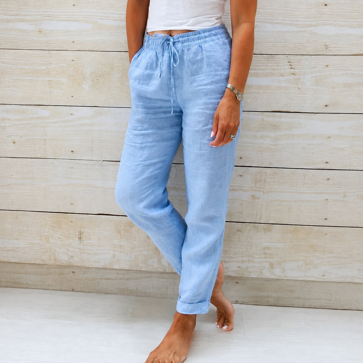 Dyan - Damenhose mit Zugband für einen lässigen Stil