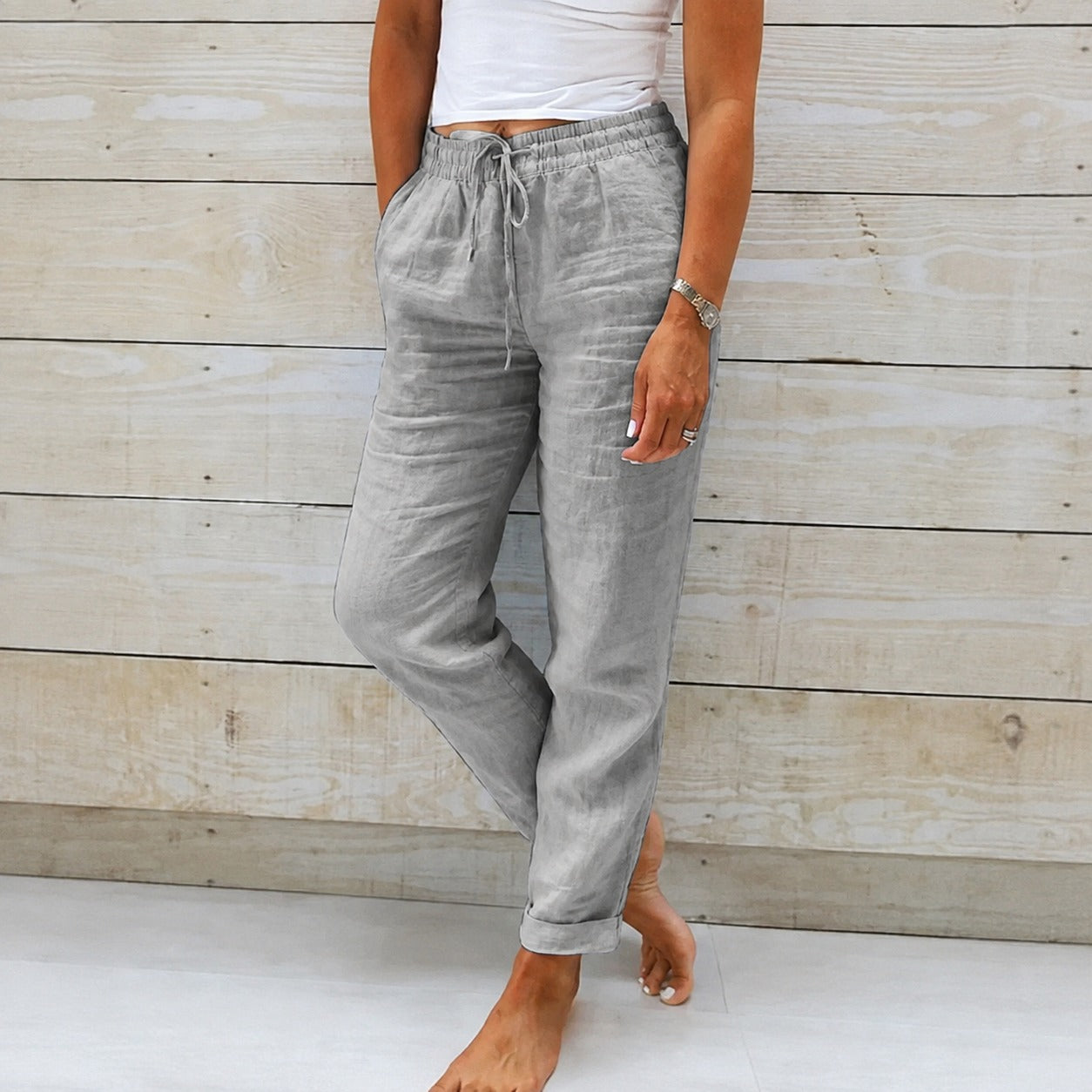 Dyan - Damenhose mit Zugband für einen lässigen Stil