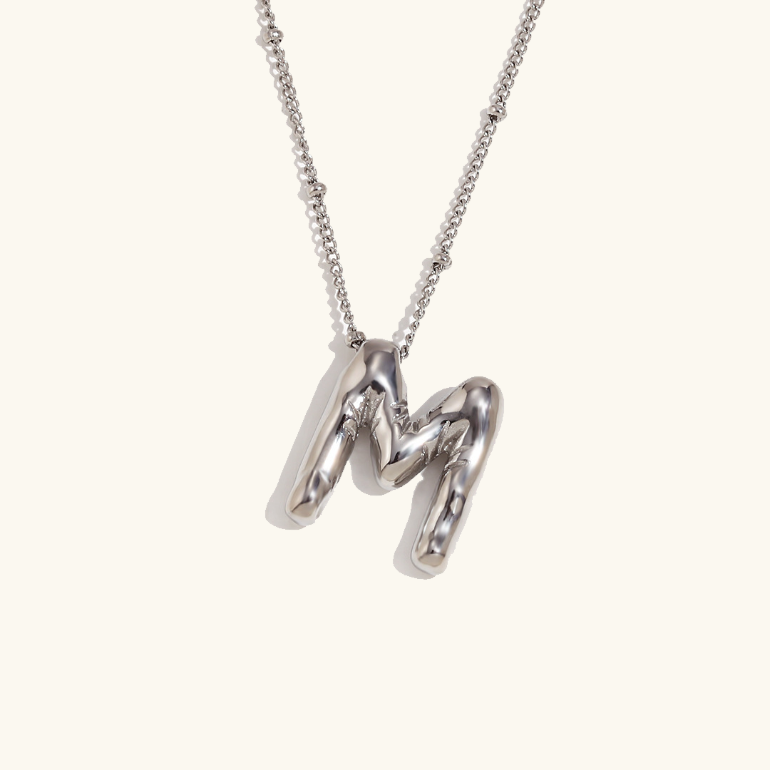 Goldenes Initialen-Halsband Balloon